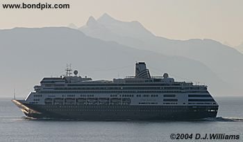 Cruise ship Zaandam in Alaska