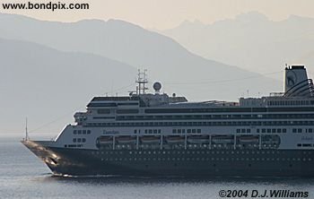 Cruise ship Zaandam in Alaska