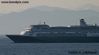 Cruise ship Zaandam in Alaska