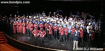 The crew farewell on the cruise ship Oosterdam