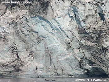 Glacier in Yakutat bay, Alaska