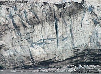 Glacier in Yakutat bay, Alaska