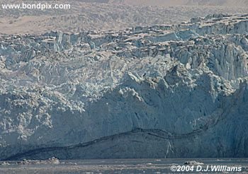 Glacier in Yakutat bay, Alaska