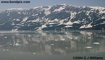 Glacier in Yakutat bay, Alaska