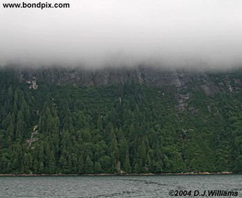 Landscape in the Misty Fjords in Alaska