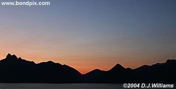 Sunrise over the Inside Passage Alaska