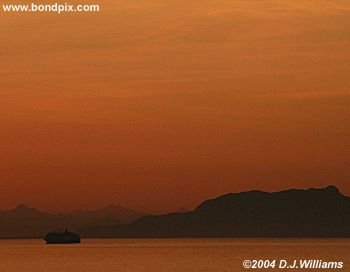 Sunrise over the Inside Passage Alaska