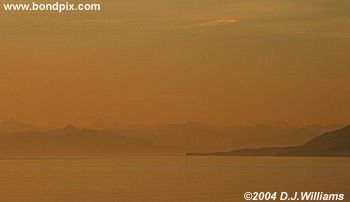 Sunrise over the Inside Passage Alaska