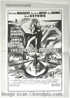 Press book for United Artists James Bond 007 film 'The spy who loved me'