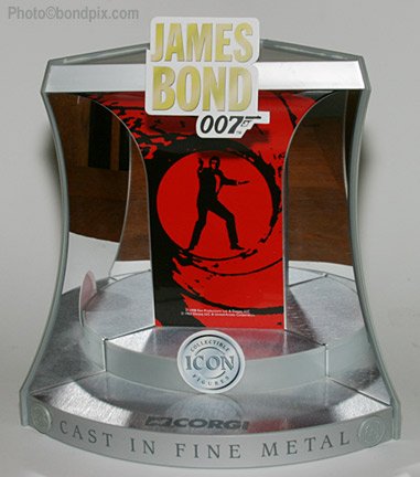 Corgi Icon James Bond figure display cabinet