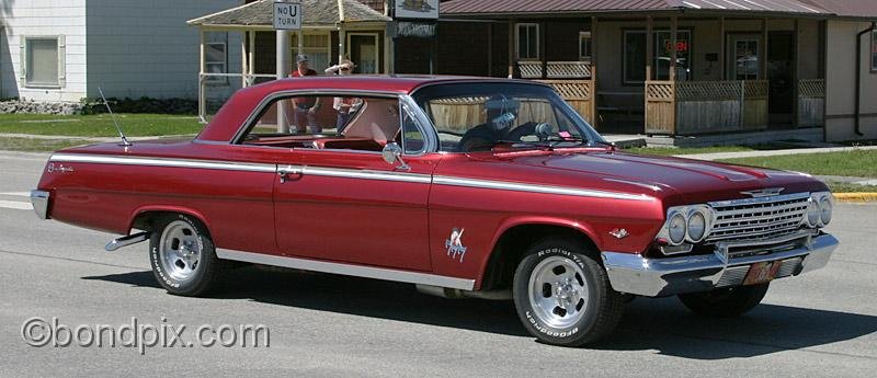 Deer-Lodge-Parade_14699.jpg - Classic vehicles, vintage and muscle cars and tractors drive along Main Street during the Territorial Days Parade in Deer Lodge Montana, June 14th 2008