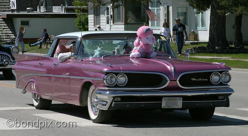 Deer-Lodge-Parade_14740.jpg - Classic vehicles, vintage and muscle cars and tractors drive along Main Street during the Territorial Days Parade in Deer Lodge Montana, June 14th 2008