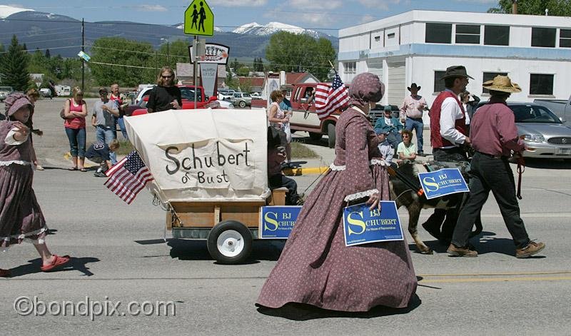 Deer-Lodge-Parade_14820.jpg - Classic vehicles, vintage and muscle cars and tractors drive along Main Street during the Territorial Days Parade in Deer Lodge Montana, June 14th 2008