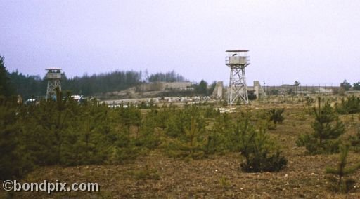 On the set of the James Bond 007 movie Die Another Day - Watch towers