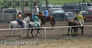 Horse Racing at the Western Montana Fair in Missoula, Montana