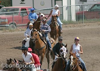 Horse Racing at the Western Montana Fair in Missoula, Montana