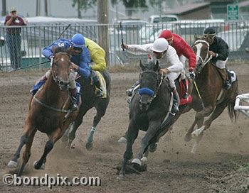 Horse Racing at the Western Montana Fair in Missoula, Montana