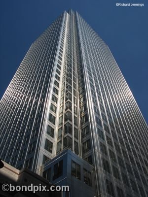 Office tower at Canary Wharf in London, England