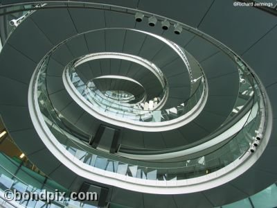 Spiral staircase in Mayors offices in London, England