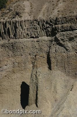 Rock formations in Yellowstone Park