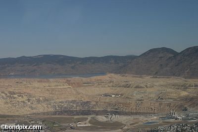 Aerial views over Butte in Montana