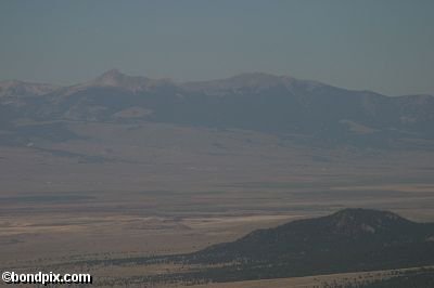 Aerial views over the Deer Lodge valley, Deer Lodge, Anaconda and Butte in Montana