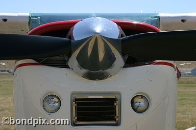 Aircraft propeller at the annual fly in at Pogreba Field, Three Forks, Montana