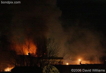 Fire at the historic Rialto Theater in Deer Lodge Montana on November 4th 2006