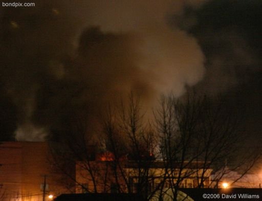 Fire at the historic Rialto Theater in Deer Lodge Montana on November 4th 2006