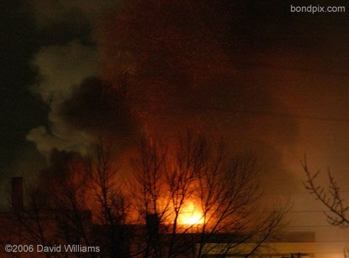 Fire at the historic Rialto Theater in Deer Lodge Montana on November 4th 2006