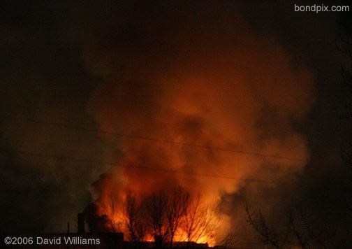 Fire at the historic Rialto Theater in Deer Lodge Montana on November 4th 2006