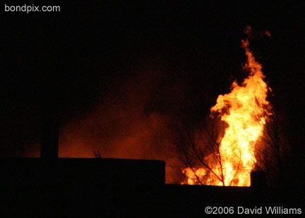 Fire at the historic Rialto Theater in Deer Lodge Montana on November 4th 2006