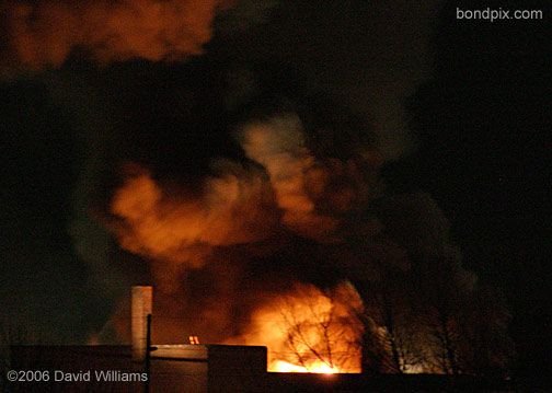 Fire at the historic Rialto Theater in Deer Lodge Montana on November 4th 2006