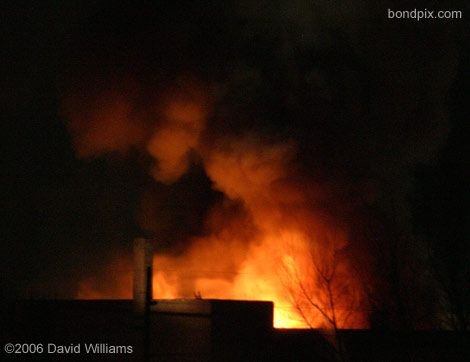 Fire at the historic Rialto Theater in Deer Lodge Montana on November 4th 2006