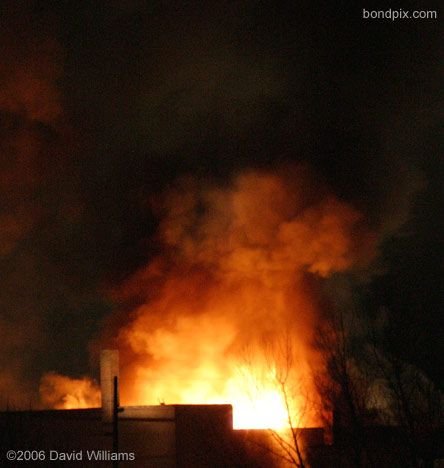 Fire at the historic Rialto Theater in Deer Lodge Montana on November 4th 2006