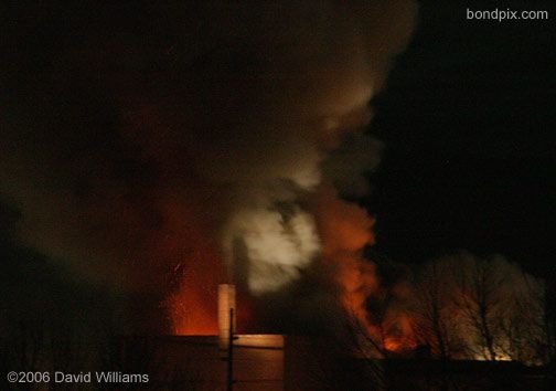 Fire at the historic Rialto Theater in Deer Lodge Montana on November 4th 2006