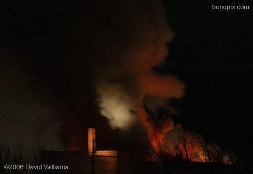 Fire at the historic Rialto Theater in Deer Lodge Montana on November 4th 2006