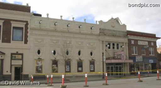 The Rialto Theater on Main Street in Deer Lodge Montana after the devastating fire of November 4tth 2006