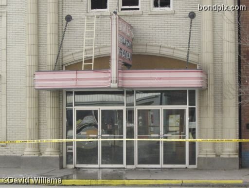 The Rialto Theater on Main Street in Deer Lodge Montana after the devastating fire of November 4tth 2006