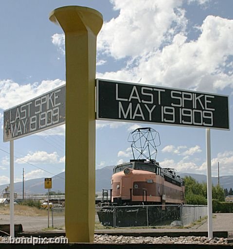 Deer Lodge Museums, Montana, Last Spike and Little Joe train engine