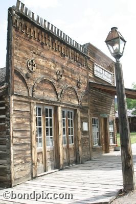 Old Wild West town of Virginia City in Montana