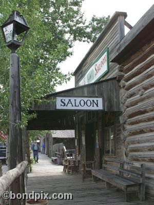 Old Wild West town of Virginia City in Montana