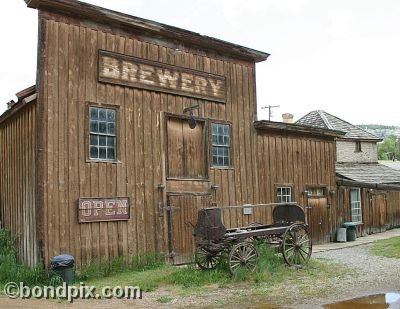 Old Wild West town of Virginia City in Montana