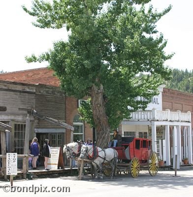 The Overland stagecoach in Virginia City in Montana