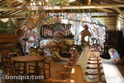 Old Fun Fair equipment at the town of Nevada City in Montana