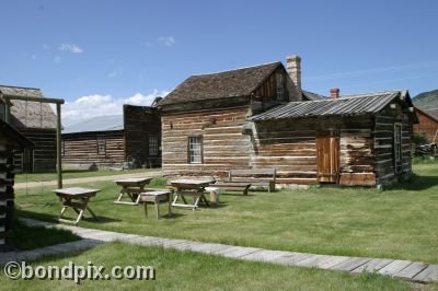 Old Wild West town of Nevada City in Montana