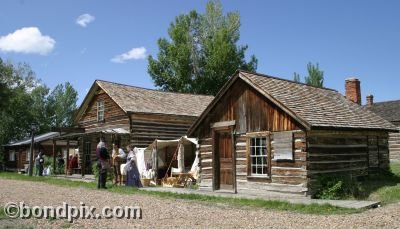 Old Wild West town of Nevada City in Montana