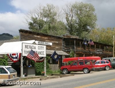 Old Wild West town of Nevada City in Montana