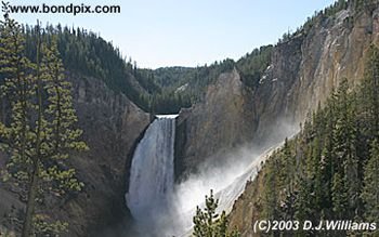 Waterfall in Yellowstone Park