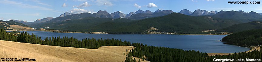 Georgetown Lake Montana panorama